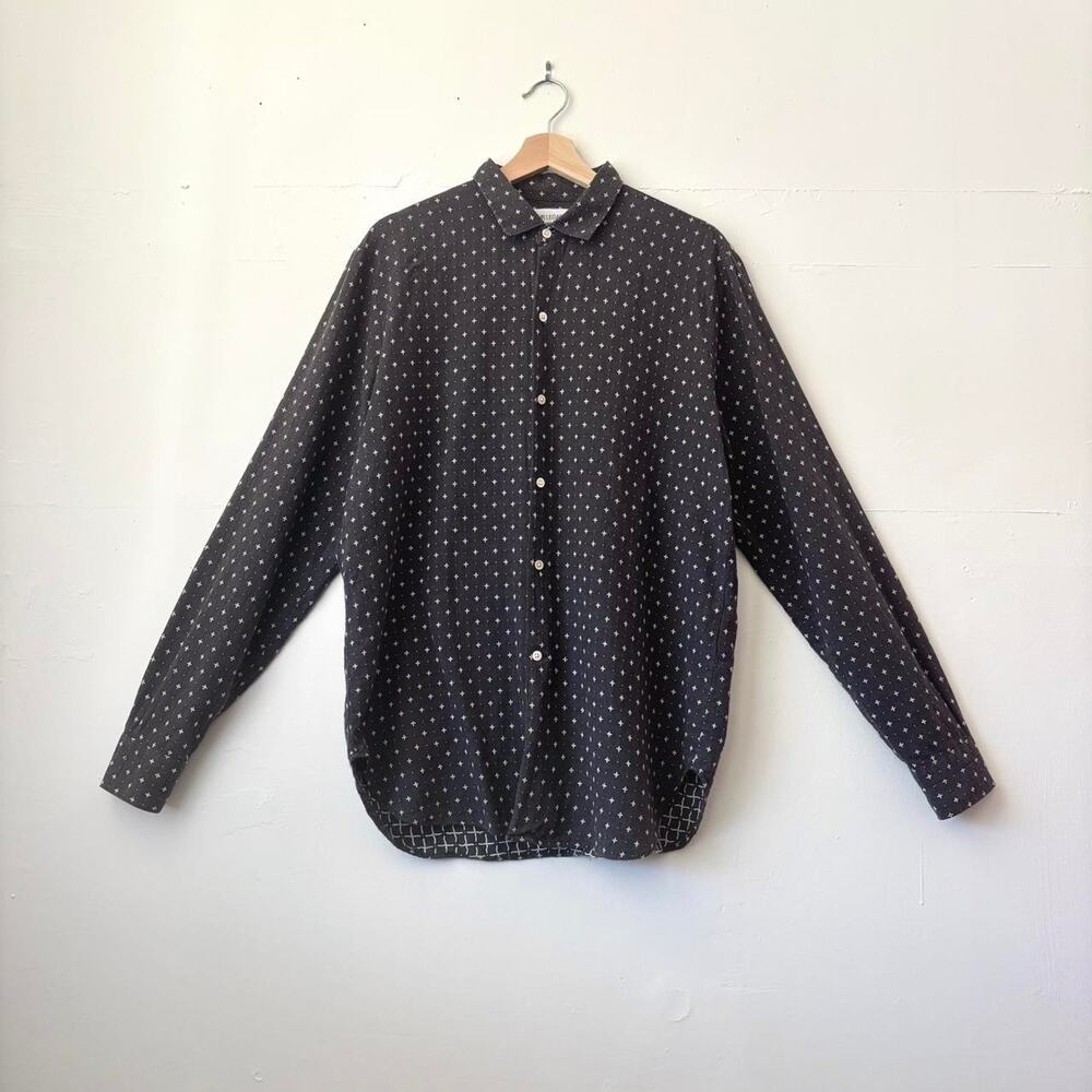 $460 Our Legacy Muramasa Button Up Shirt Japanese Cotton Luxury Minimal Mens L